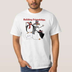 Pinguins Gebäude Freundschaftskleidung - Geschenke T-Shirt