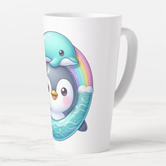 Pinguin's Ocean Adventure Milchtasse (Rechte Ecke)