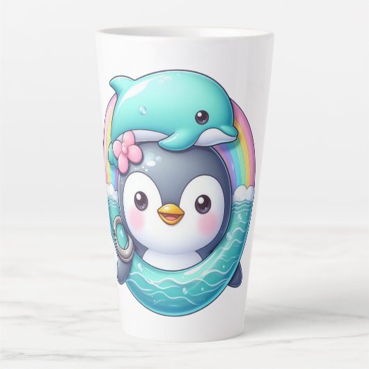 Pinguin's Ocean Adventure Milchtasse (Vorderseite)