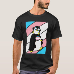 Pinguins Pride Transgender Flag Lgbtq Proud Allied T-Shirt