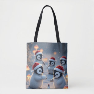 Pinguins Winterwunderland Tasche