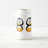 Pinguinstein Bierglas (Vorderseite Links)