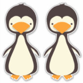 Pinguinsticker Aufkleber (Vorderseite)