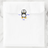 Pinguinsticker Runder Aufkleber (Tasche)