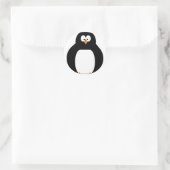 Pinguinsticker Runder Aufkleber (Tasche)