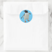 Pinguinsticker Runder Aufkleber (Tasche)