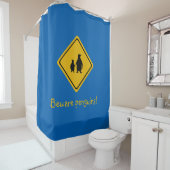Pinguinstraßenschild - Duschvorhang (Beispiel)