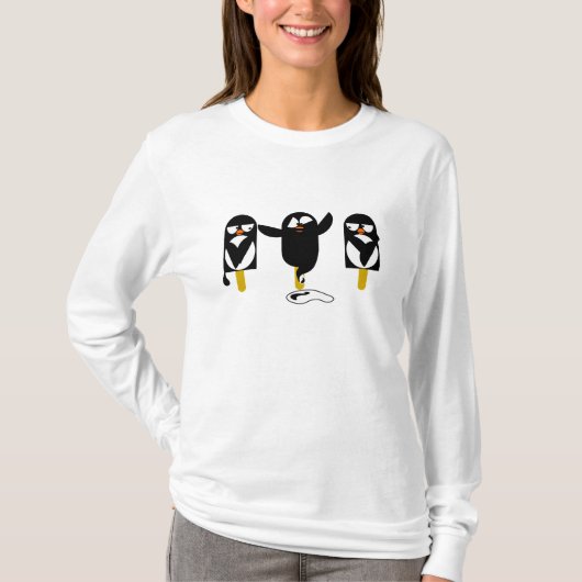 Pinguinstrickjacke T-Shirt (Vorderseite)