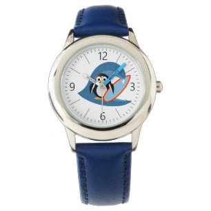 Pinguinsurfer Armbanduhr