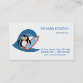 Pinguinsurfer Visitenkarte (Vorderseite)