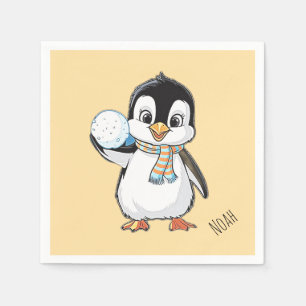 Pinguintag-Feier-20. Januar oder beliebig Serviette
