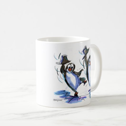 Pinguintanzen Kaffeetasse (VorderseiteRechts)