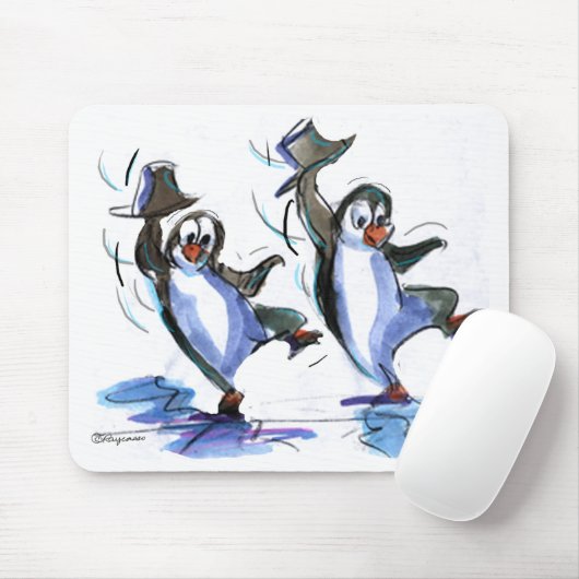 Pinguintanzen Mousepad (Mit Mouse)