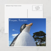 Pinguintasmanie Postkarte (Vorne/Hinten)