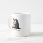 Pinguinumarmungszeit Kaffeetasse (Vorderseite Links)