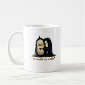 Pinguinumarmungszeit Kaffeetasse (Links)