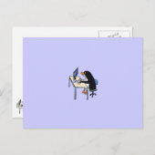 Pinguinux-Systemadministrator Postkarte (Vorne/Hinten)