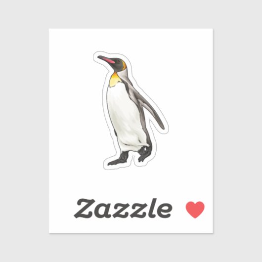 Pinguinvektordarstellung Aufkleber (Blatt)