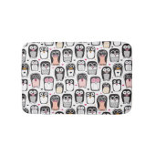 Pinguinvogel-Illustrationshintergrund Badematte (Vorderseite)