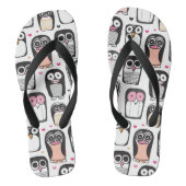 Pinguinvogel-Illustrationshintergrund Badesandalen (Fußbett)