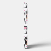 Pinguinvogel-Illustrationshintergrund Case-Mate iPhone Hülle (Rückseite / Links)