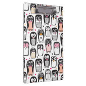 Pinguinvogel-Illustrationshintergrund Klemmbrett (Rechts)