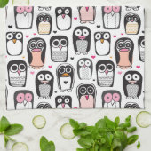 Pinguinvogel-Illustrationshintergrund Küchentuch (Gefaltet)