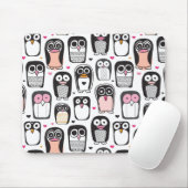 Pinguinvogel-Illustrationshintergrund Mousepad (Mit Mouse)