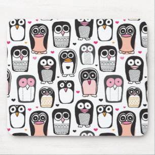 Pinguinvogel-Illustrationshintergrund Mousepad