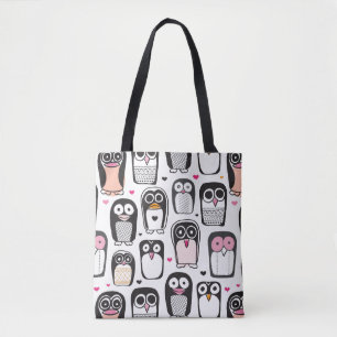 Pinguinvogel-Illustrationshintergrund Tasche