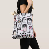 Pinguinvogel-Illustrationshintergrund Tasche (Von Nahem)