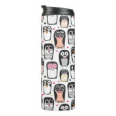 Pinguinvogel-Illustrationshintergrund Thermosbecher (Nach rechts gedreht)