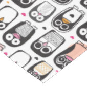 Pinguinvogel-Illustrationshintergrund Tischdecke (Schrägansicht)