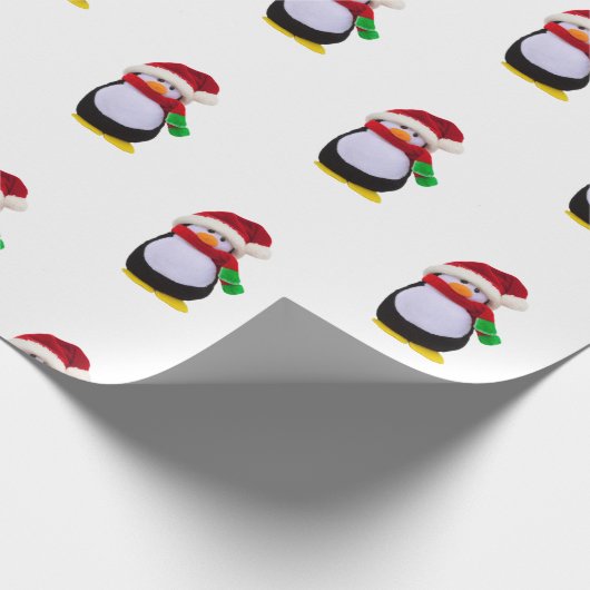 PinguinweihnachtsPackpapier Geschenkpapier (Ecke)