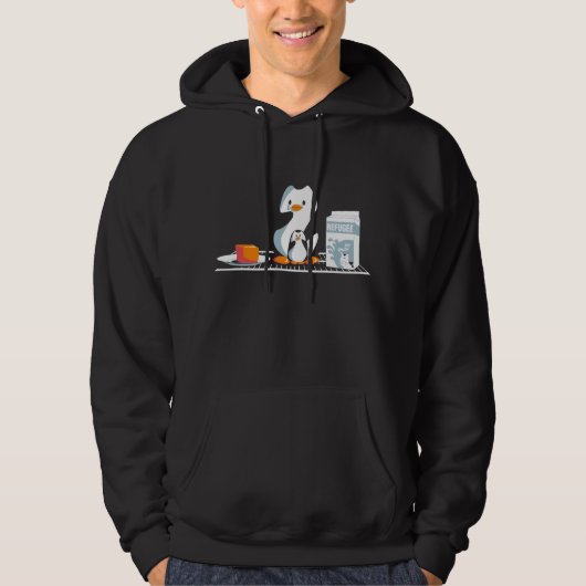 pingurefugee hoodie (Vorderseite)