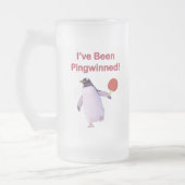 Pingwinned Pinguin-Klingeln Pong Mattglas Bierglas (Links)
