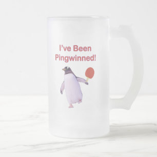 Pingwinned Pinguin-Klingeln Pong Mattglas Bierglas