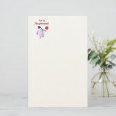 Pingwinner Ping Pong Briefpapier (Stehend Vorderseite)