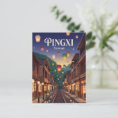 Pingxi Taiwan Postkarte (Stehend Vorderseite)