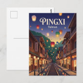 Pingxi Taiwan Postkarte (Vorne/Hinten)
