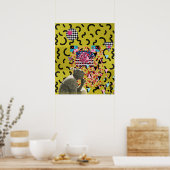 Pinheaded Memphis Design Project 2025 Poster (Küche)