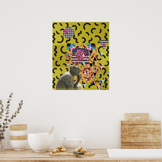 Pinheaded Memphis Design Project 2025 Poster (Küche)