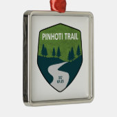 Pinhoti Trail Alabama Georgia Ornament Aus Metall (Rechts)
