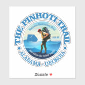 Pinhoti Trail (C) Aufkleber (Blatt)