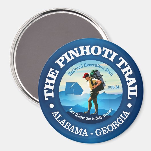 Pinhoti Trail (C) Magnet (Vorderseite/Rückseite)