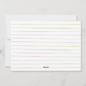 Pinien Feiertagskarte (Rückseite)