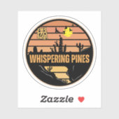 Pinien flüstern, Arizona Aufkleber (Blatt)