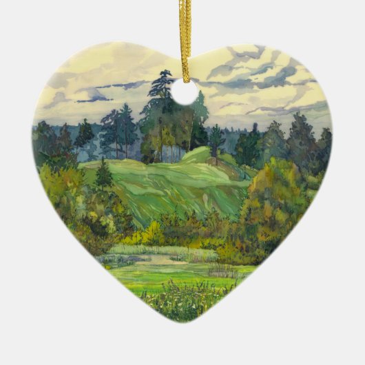 Pinien Keramikornament (Vorne)