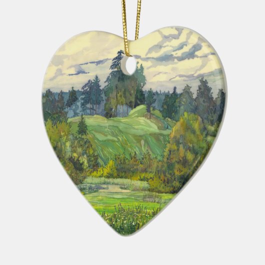 Pinien Keramikornament (Links)