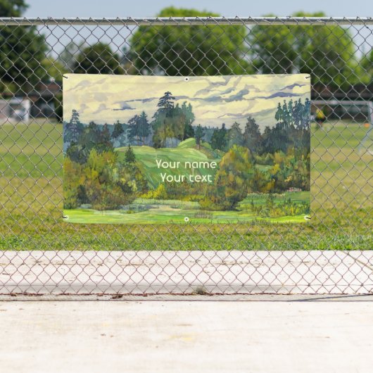 Pinien malen Wasserfarbe auf Seide Banner (Insitu)